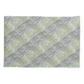 Housse D'oreillers Tribal Green Stripes Abstract Pattern  (Dos-gauche)