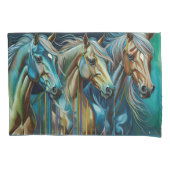 Housse D'oreillers Trio des chevaux (devant-gauche)