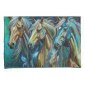 Housse D'oreillers Trio des chevaux (devant-Droit)