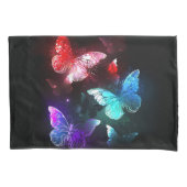 Housse D'oreillers Trois papillons brillants sur l'arrière - plan de  (devant)