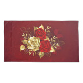 Housse D'oreillers Trois Roses de bijoux (Dos-gauche)