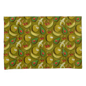 Housse D'oreillers Tropical fruit seamless pattern yellow (devant-Droit)