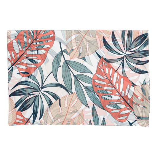 Housse D'oreillers Tropical Plante Feuille mode Imprimer (devant)