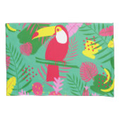 Housse D'oreillers Tropical Wild Jungle Paradise Toucan Aquarelle (devant)