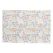 Housse D'oreillers Troupeau de motif d'alpaga (Dos-gauche)