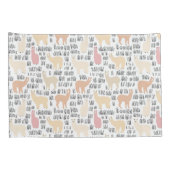 Housse D'oreillers Troupeau de motif d'alpaga (Dos-Droit)