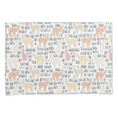 Housse D'oreillers Troupeau de motif d'alpaga (devant-Droit)