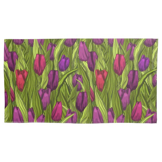 Housse D'oreillers Tulipes (devant)