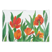 Housse D'oreillers Tulipes rouges (Dos)