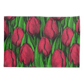 Housse D'oreillers Tulipes rouges (Dos)