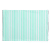 Housse D'oreillers Turquoise Blue Stripes Coastal (Dos)