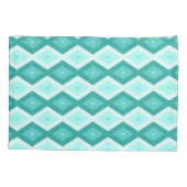 Housse D'oreillers Turquoise diamond pattern (Dos)