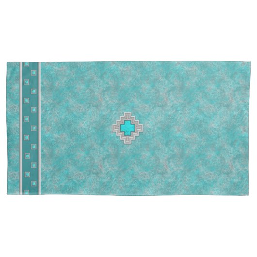 Housse D'oreillers Turquoise du sud-ouest (devant-gauche)