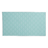 Housse D'oreillers Turquoise Elegant Coussin Coque Damask (Dos-Droit)