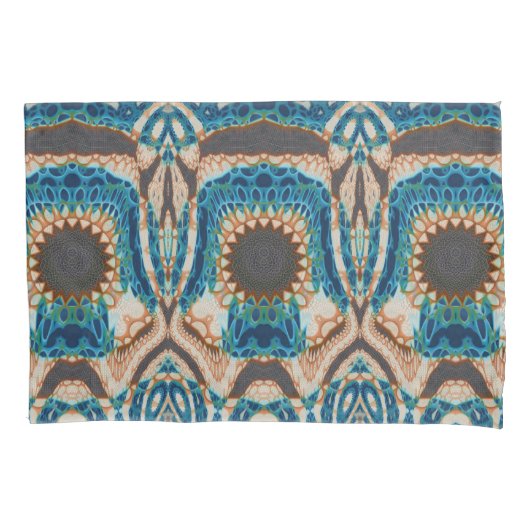 Housse D'oreillers Turquoise Gold Sun Southwestern Art (devant)
