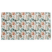 Housse D'oreillers Turquoise Rust Sage Vert Feuilles Brown Automne (devant-Droit)