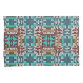 Housse D'oreillers Turquoise Turquoise Bleu foncé Rouge Brown Gris Ar (devant-Droit)