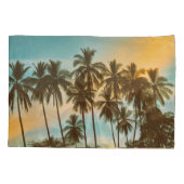 Housse D'oreillers Twilight Tropical : Cocout Palm Silhouette (Dos)
