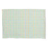 Housse D'oreillers Two rectangular placemats with a pastel plaid  (devant)