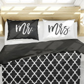 Housse D'oreillers Typographie branchée M. et Mme.