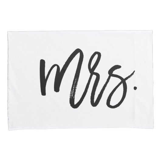 Housse D'oreillers Typographie branchée M. et Mme. (devant-Droit)