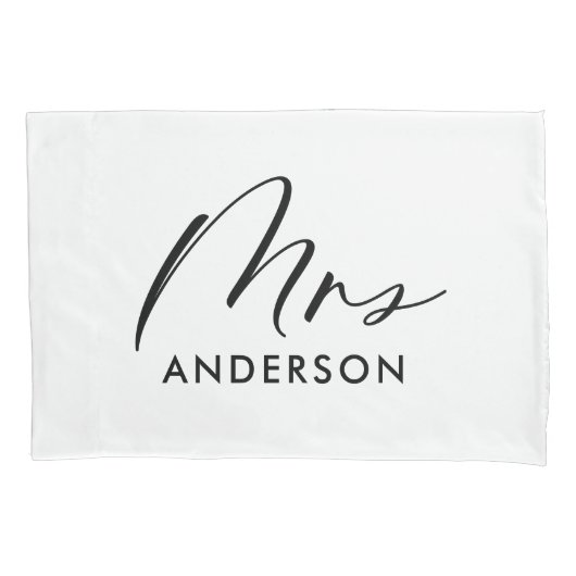 Housse D'oreillers Typographie moderne élégant script mms cadeau (devant)