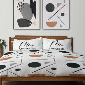 Housse D'oreillers Typographie moderne élégant script mms cadeau