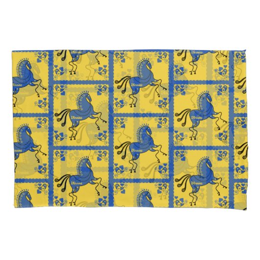 Housse D'oreillers Ukraine Art populaire slave traditionnel (devant-gauche)