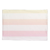 Housse D'oreillers Ulra violet et rose pastel rayures (Dos)