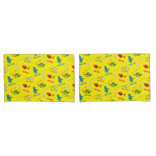 Housse D'oreillers Un Poisson Deux Poissons Motif Jaune