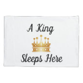 Housse D'oreillers Un roi/reine coule ici (Pair) (Dos-gauche)