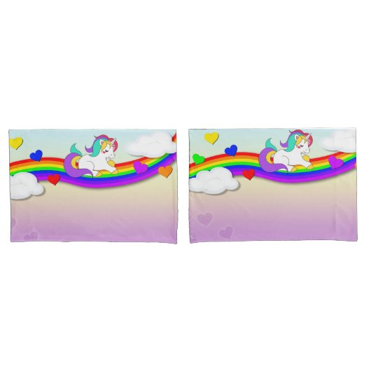 Housse D'oreillers Unicorn Pillowcase (devant-Set)