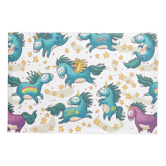 Housse D'oreillers Unicorne (Dos-gauche)