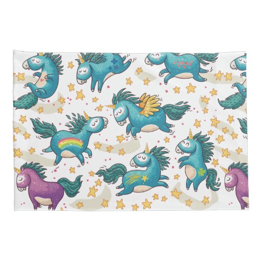 Housse D'oreillers Unicorne (Dos-Droit)