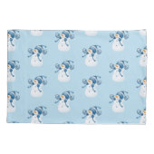 Housse D'oreillers Vacances d'hiver Pillowcase-Snowman (Dos)
