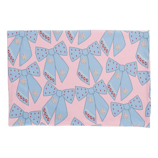 Housse D'oreillers Vaches Roses Et Bleues (devant)