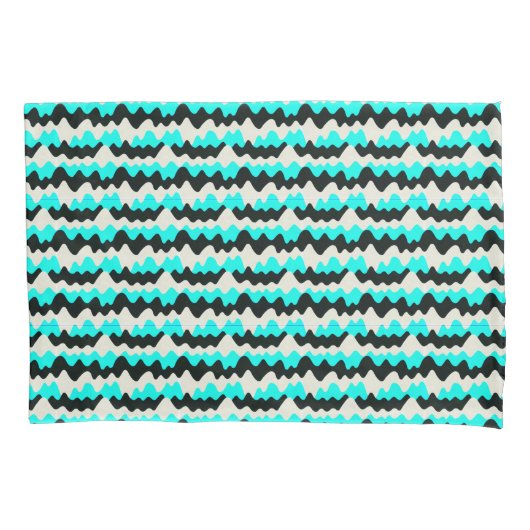 Housse D'oreillers Vagues turquoise (devant)