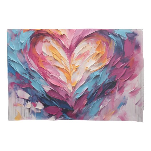 Housse D'oreillers Valentine Radiant Love Heart Splash (devant)
