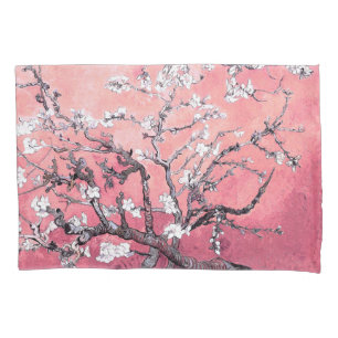 Housse D'oreillers Van Gogh Almond Blossom pêche rose