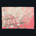 Housse D'oreillers Van Gogh Almond Blossoms pêche<br><div class="desc">Fleurs d'amandes par Vincent Van Gogh modification de couleur copyright 2sweet4wordsDesigns/ PureVintage Love Obtenez la beauté de Van Gogh's bien-aimé Almond Blossom dans les couleurs qui correspondent à votre maison. vincent van gogh,  van gogh,  fleurs d'amandes,  fleurs,  floral,  jolie,  belle,  belle, </div>