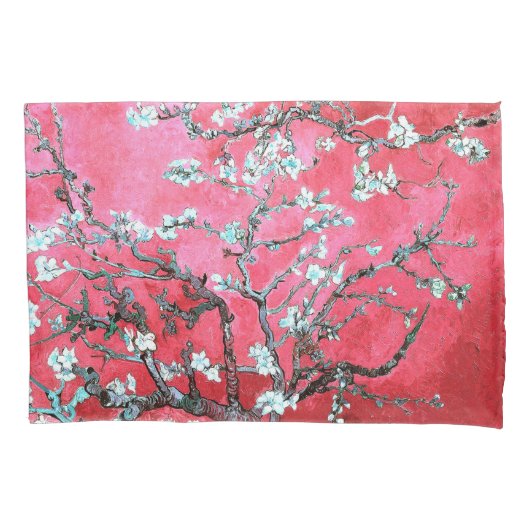 Housse D'oreillers Van Gogh Almond Blossoms rouge bleu Pilote (devant)