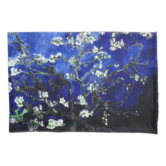Housse D'oreillers Van Gogh Almond Blossoms Vibrant Bleu (devant)