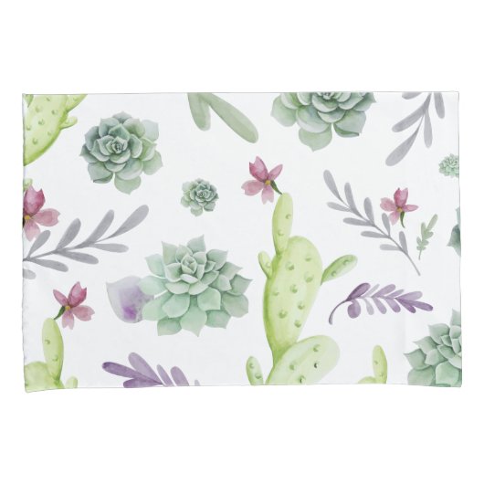 Housse D'oreillers Variété de cactus (devant-Droit)