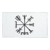Housse D'oreillers Vegvísir (Viking Compass) (Dos-gauche)