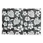 HOUSSE D'OREILLERS VENDREDI ALOHA (NOIR/GRIS) (Dos-gauche)