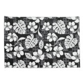 HOUSSE D'OREILLERS VENDREDI ALOHA (NOIR/GRIS) (Dos-Droit)