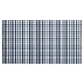 Housse D'oreillers Ventilateur sportif Dallas Silver Navy Blue Plaid (devant-gauche)