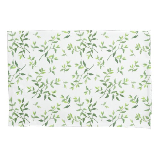 Housse D'oreillers Verdure et Motif bio (devant)