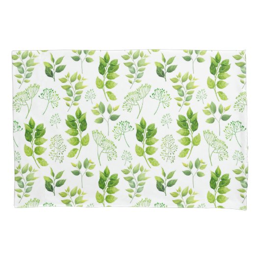 Housse D'oreillers Verdure et Motif bio (devant)