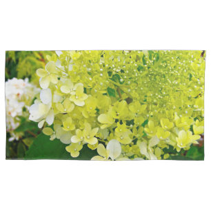 Housse D'oreillers Vert Chartreuse, Hydrangea Limelight,